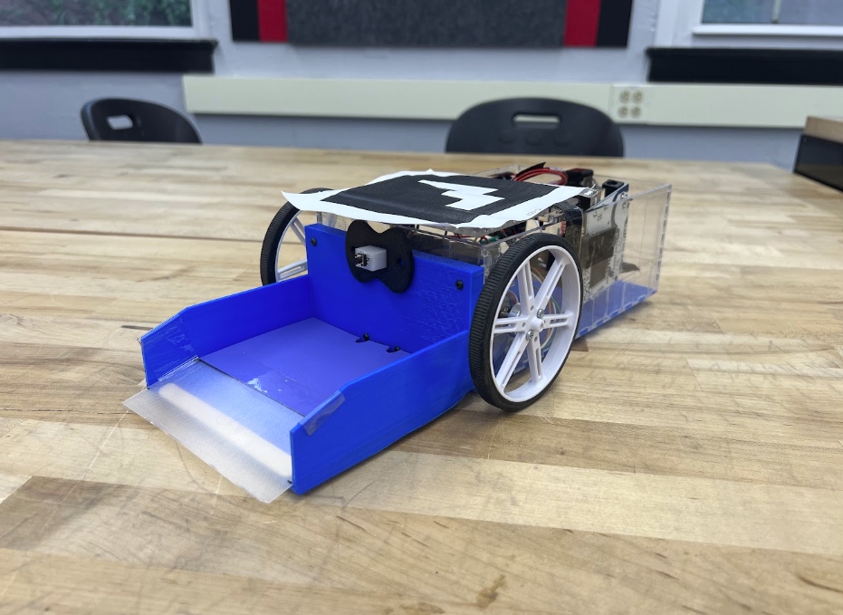Physical Autonomous Over-Terrain Vehicle with Passive Friction Ramp